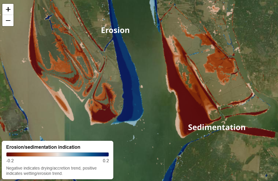 Image of site with likely erosion